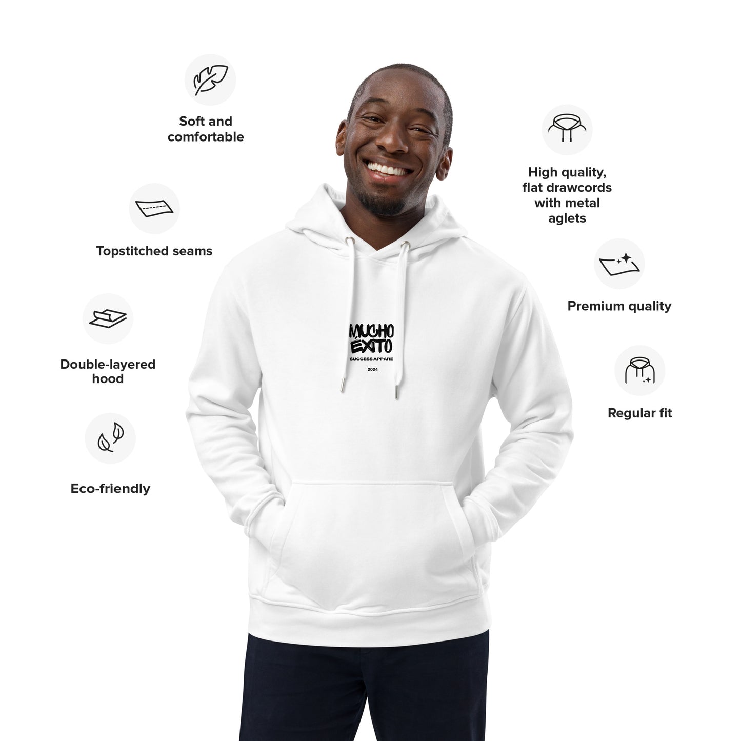 Mucho  Éxito (BLK)  Premium Eco Hoodie