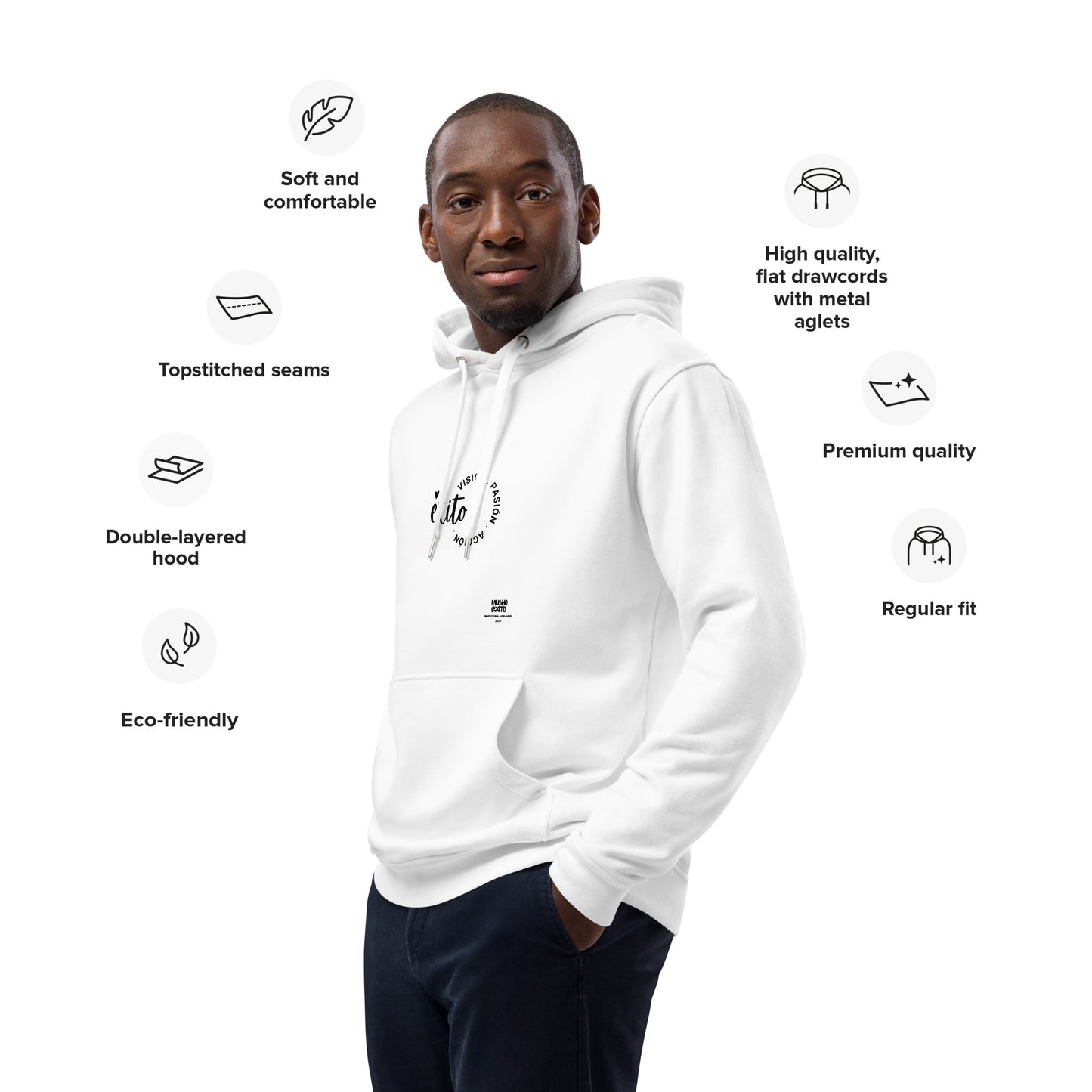 Éxito Premium Eco-Hoodie
