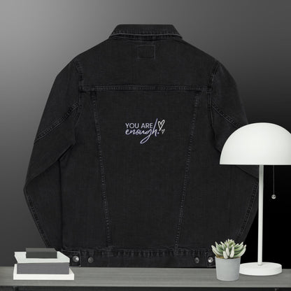 You Are Enough Denim Unisex Denim Jacket