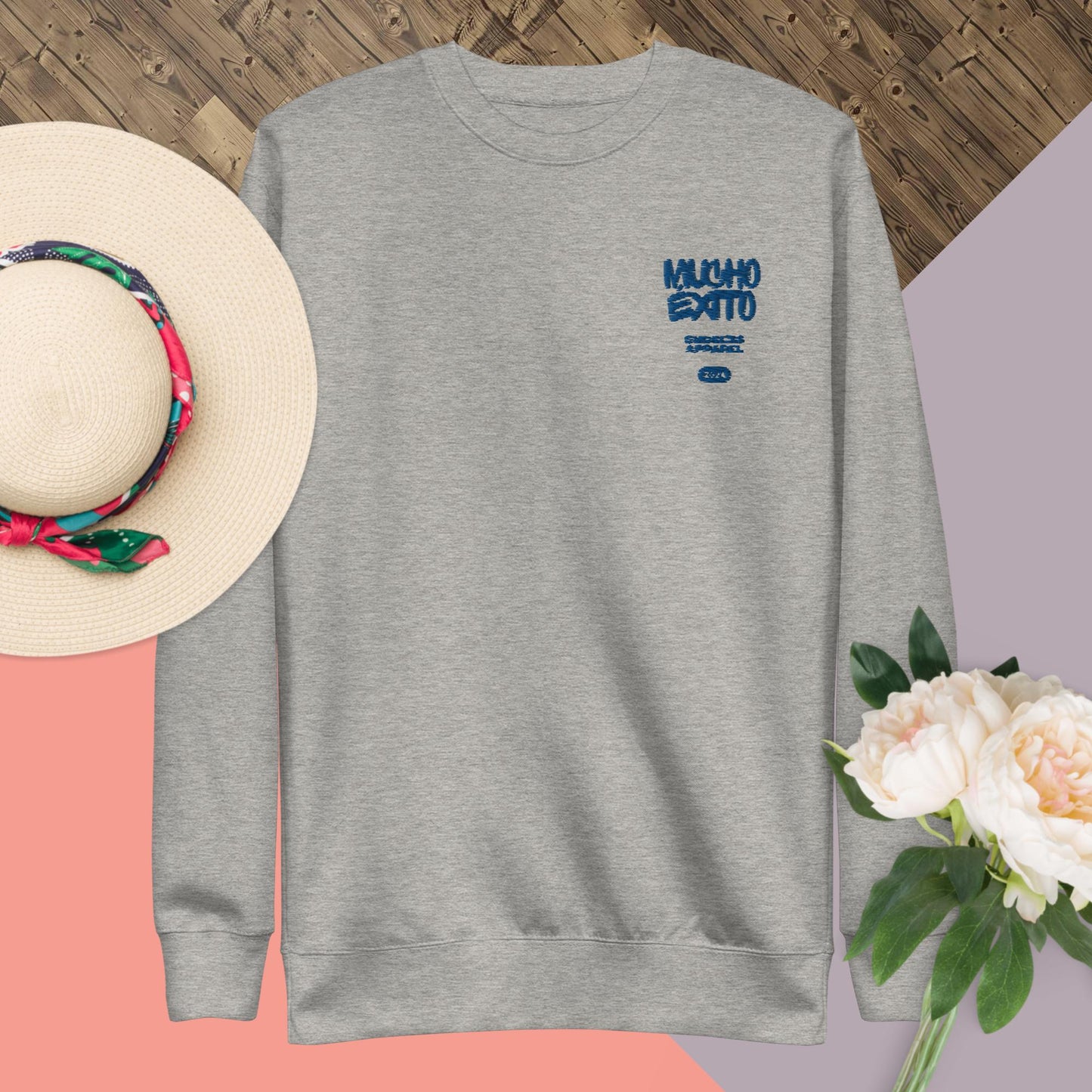 MÉxito Blu Embroidery Unisex Premium Sweatshirt