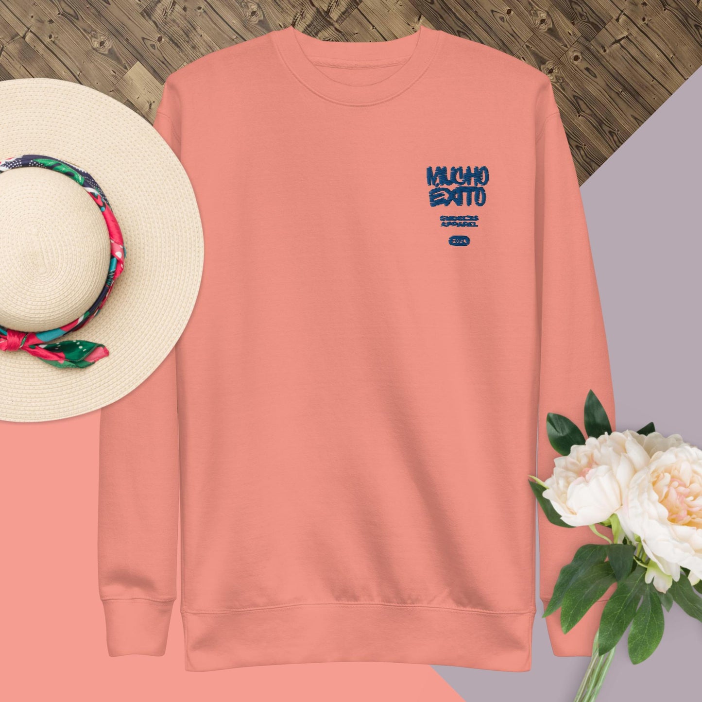MÉxito Blu Embroidery Unisex Premium Sweatshirt