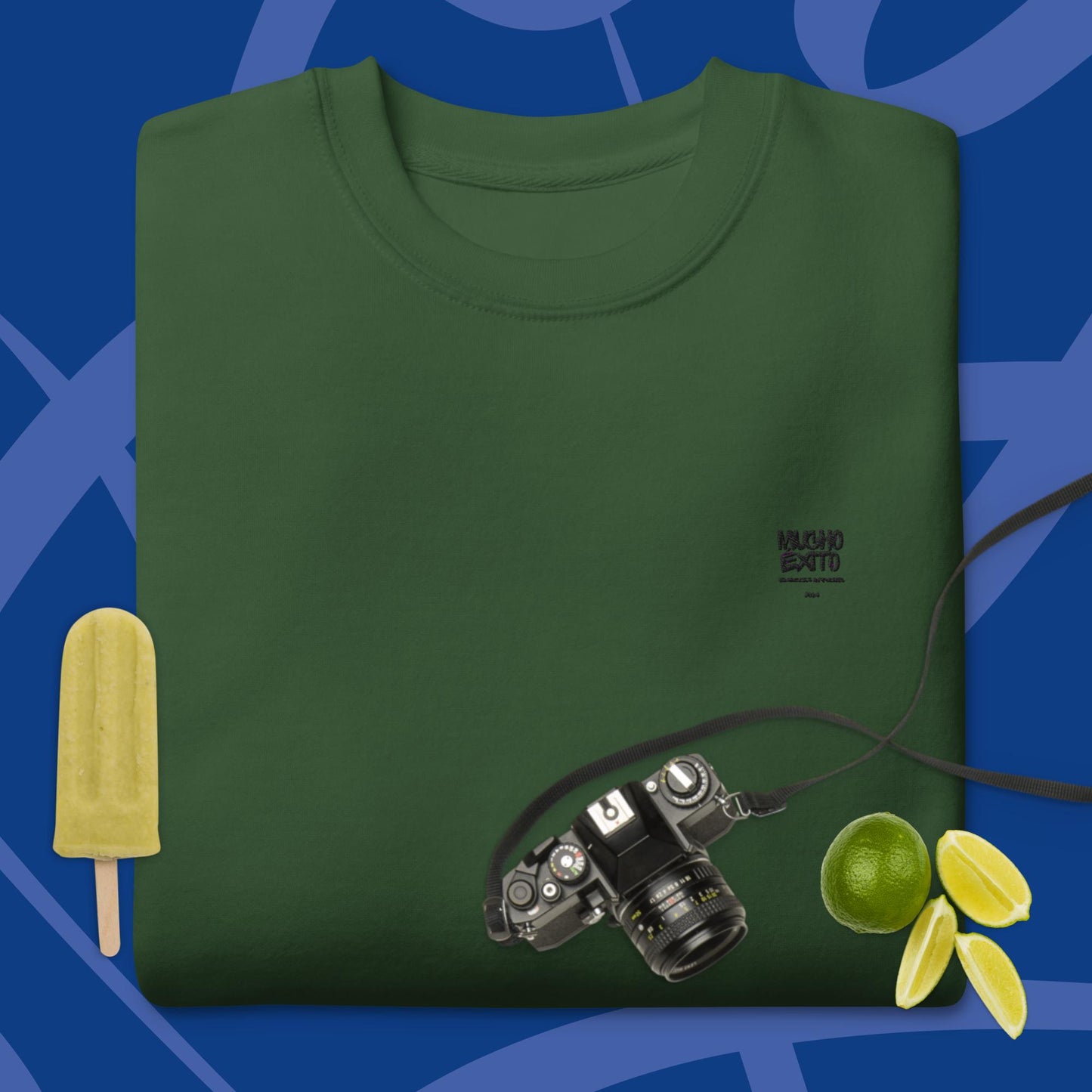 MÉxito BLK embroidery unisex Premium Sweatshirt