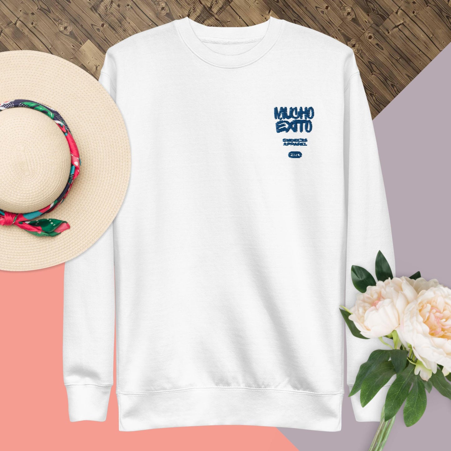 MÉxito Blu Embroidery Unisex Premium Sweatshirt